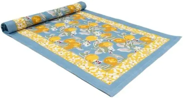 Citron Runner - Couleur Nature - Handcrafted - Blue