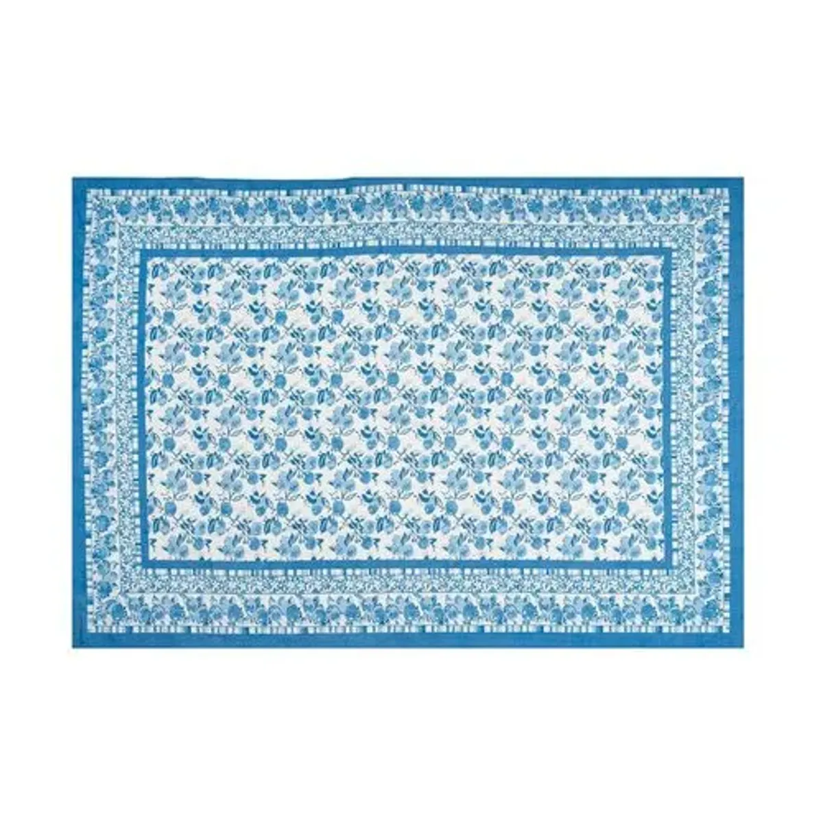 Citron Tablecloth - Couleur Nature - Handcrafted - Blue
