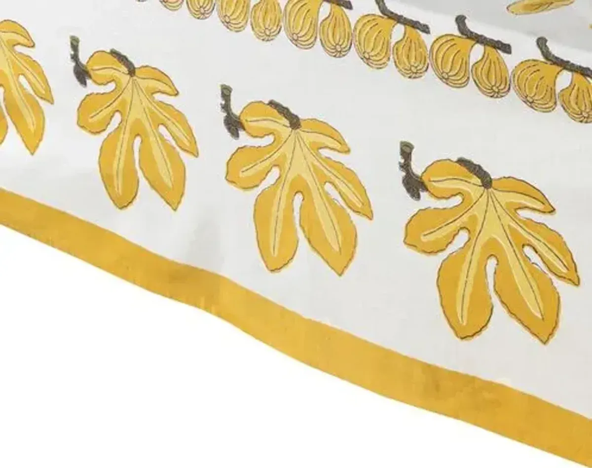 Fig Tablecloth - Couleur Nature - Yellow