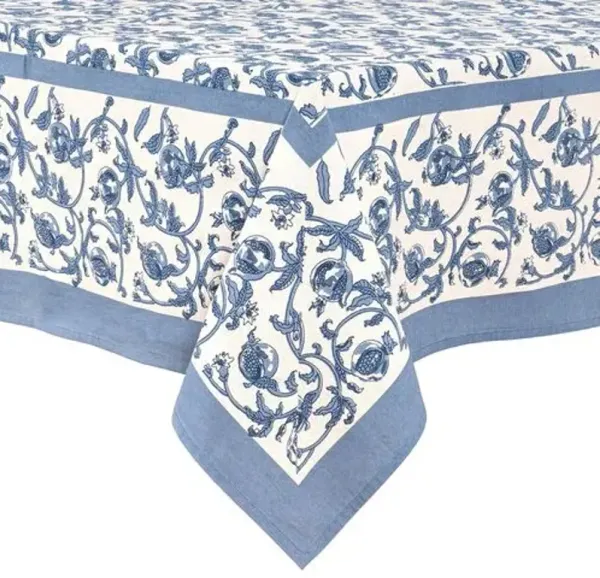 Granada Tablecloth - Couleur Nature - Blue