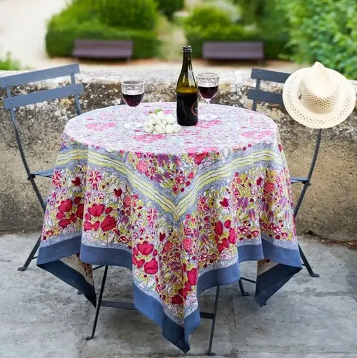 Jardin Tablecloth - Couleur Nature - Red