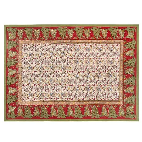 Noel Tablecloth - Couleur Nature - Red