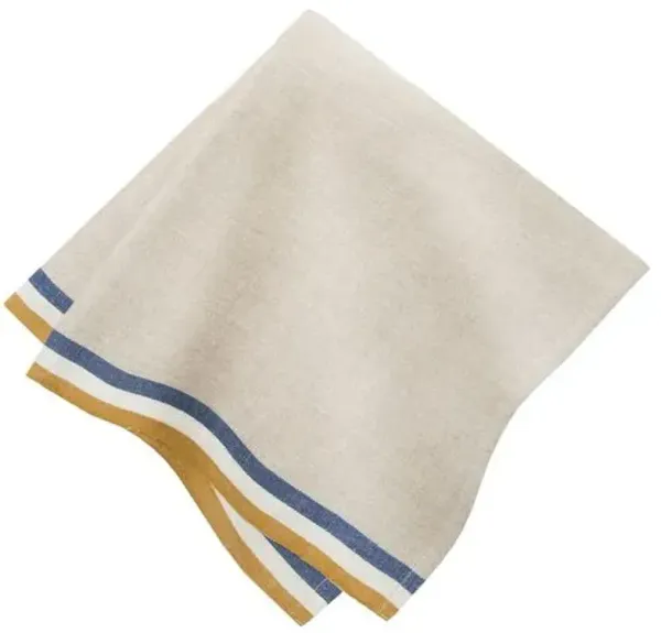 Normandy Natural Napkins - Set of 4 - Caravan Home - Blue