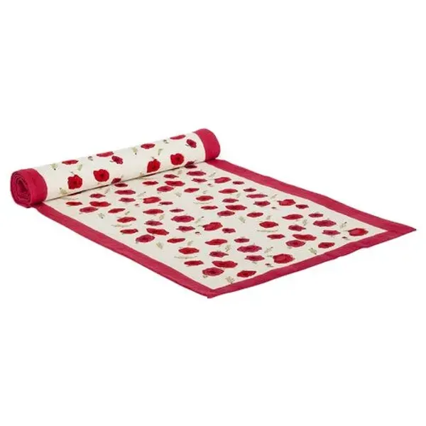 Poppies Runner - Couleur Nature - Red