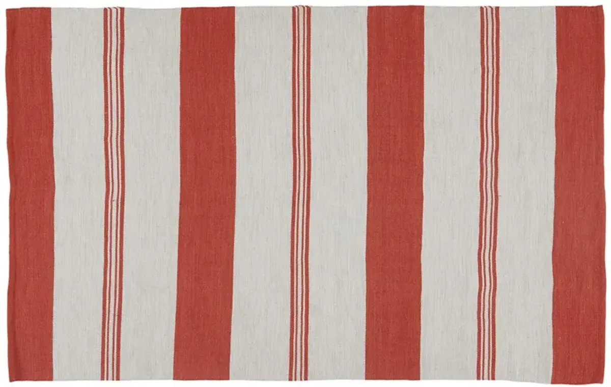 Wide Stripe Flatweave Rug
