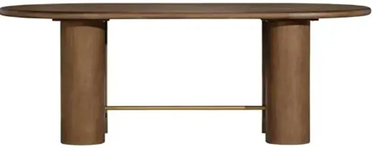 Brooks 86" Dining Table - Dark Oak