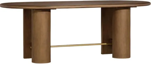 Brooks 86" Dining Table - Dark Oak