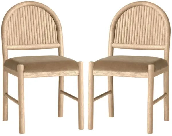S/2 Bennett Performance Velvet Dining Chairs