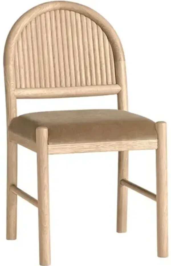 Set of 2 Bennett Performance Velvet Dining Chairs - Brown