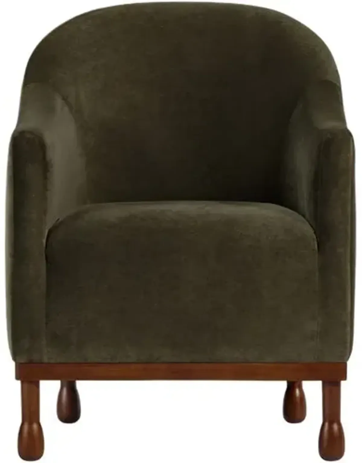 Gavin Performance Velvet Chair - Green