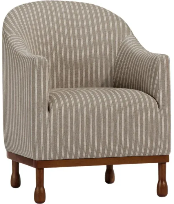 Gavin Performance Striped Chair, Natural