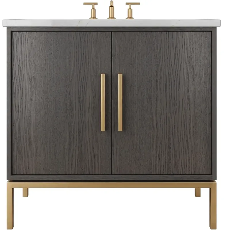 Briar White Oak Single Bathroom Vanity