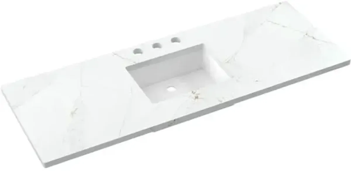 Briar White Oak Single Extra Wide Bathroom Vanity - Gray