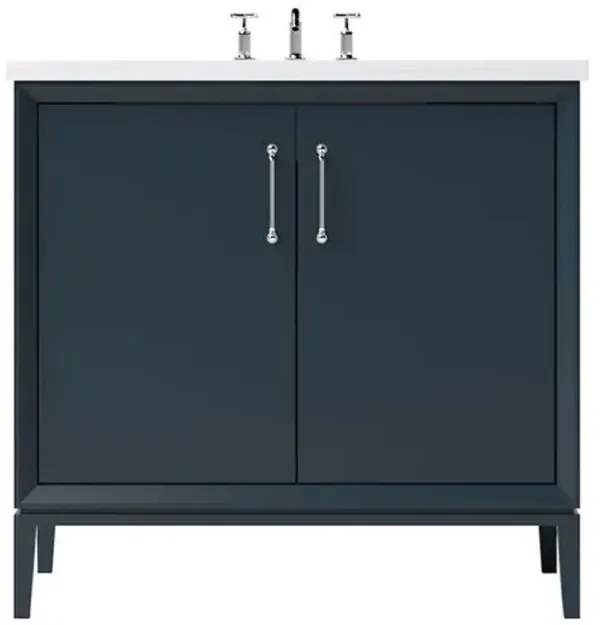 Hawthorne Single Bathroom Vanity - Blue