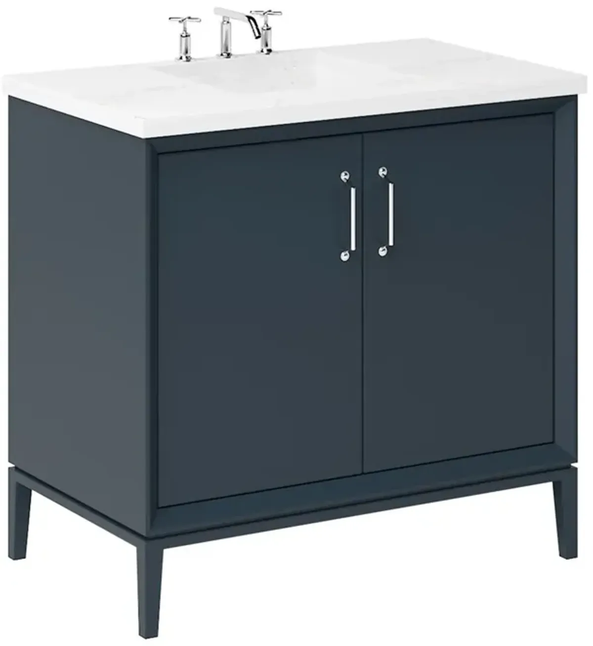 Hawthorne Single Bathroom Vanity - Blue