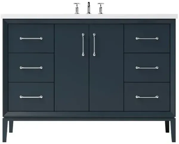 Hawthorne Single Extra Wide Bathroom Vanity - Blue