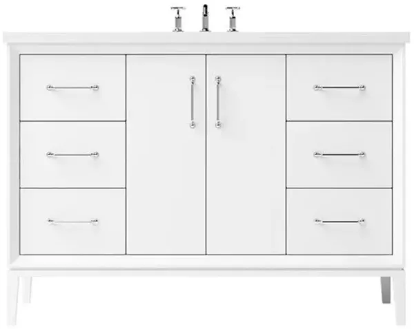 Hawthorne Single Extra Wide Bathroom Vanity - White