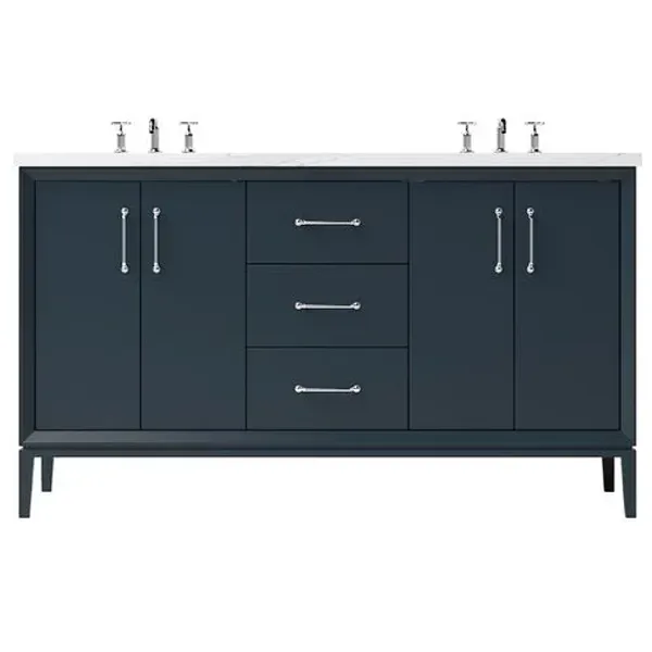 Hawthorne Double Bathroom Vanity - Blue