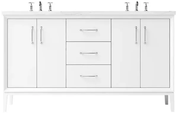 Hawthorne Double Bathroom Vanity - White