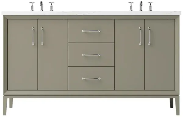 Hawthorne Double Bathroom Vanity - Green