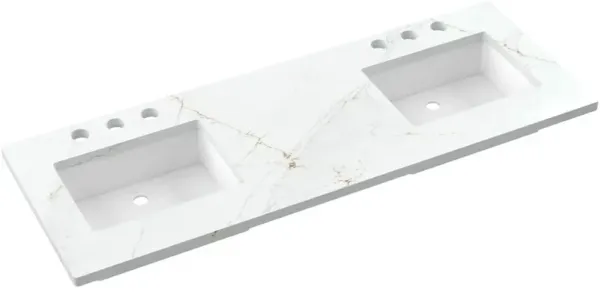 Hawthorne Double Drawer Bathroom Vanity - Blue