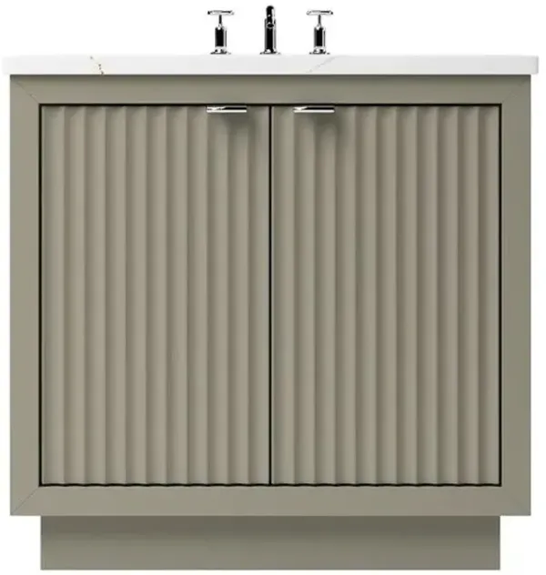 Ashford 2-Door Single Bathroom Vanity - Green