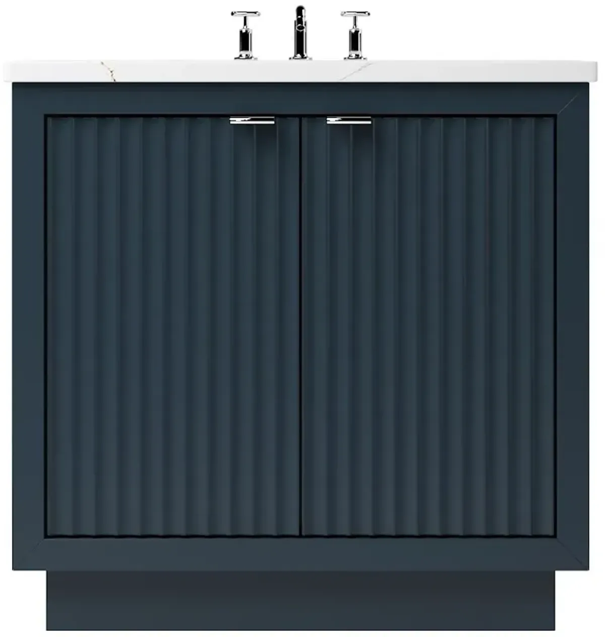 Ashford 2-Door Single Bathroom Vanity - Blue