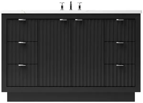 Ashford Single Extra Wide Bathroom Vanity - Black