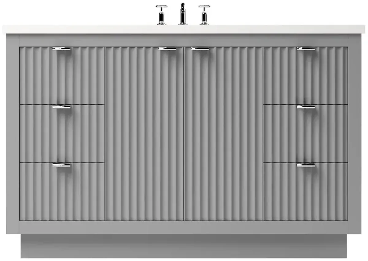 Ashford Single Extra Wide Bathroom Vanity - Gray