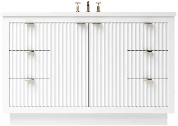 Ashford Single Extra Wide Bathroom Vanity - White