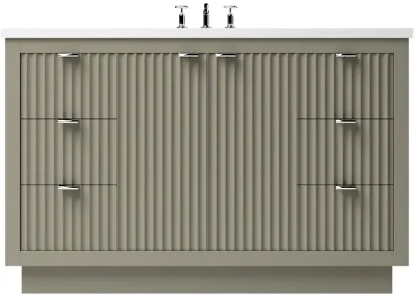 Ashford Single Extra Wide Bathroom Vanity - Green