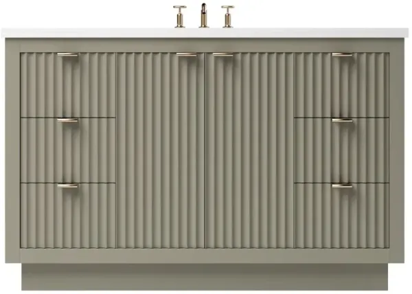 Ashford Single Extra Wide Bathroom Vanity - Green