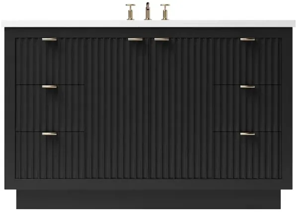 Ashford Single Extra Wide Bathroom Vanity - Black