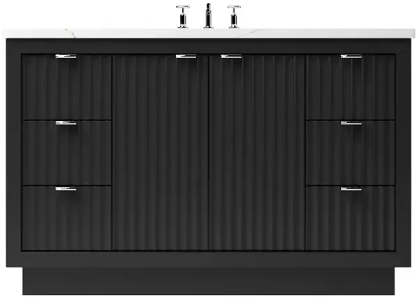 Ashford Single Extra Wide Bathroom Vanity - Black