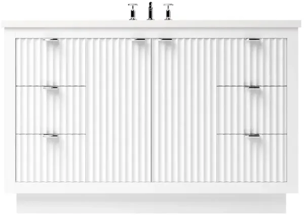 Ashford Single Extra Wide Bathroom Vanity - White