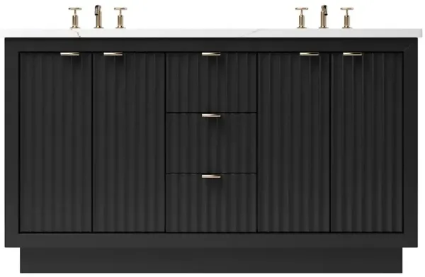 Ashford Double Bathroom Vanity - Black