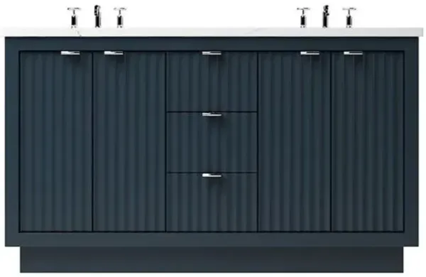 Ashford Double Bathroom Vanity - Blue