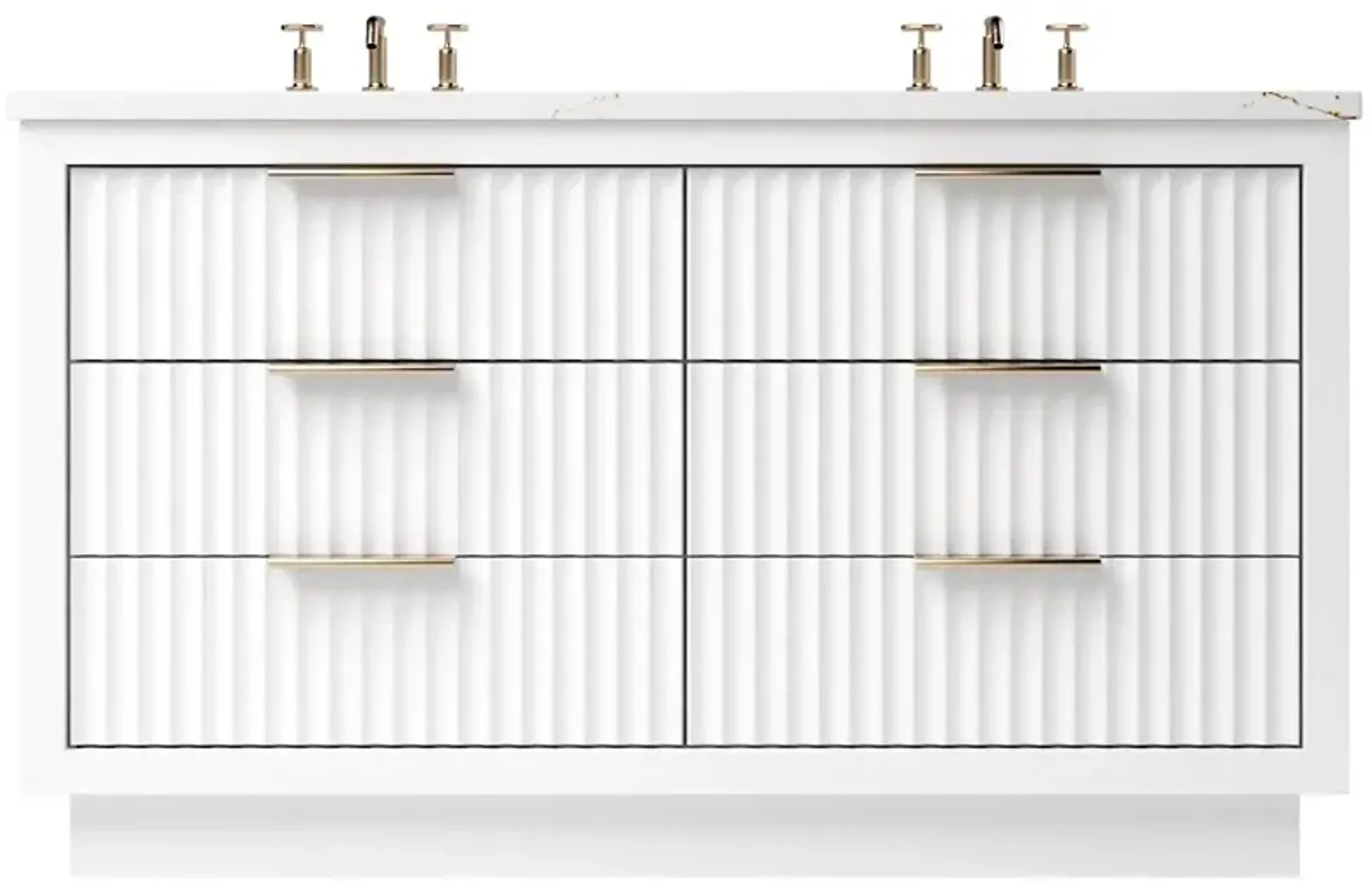 Ashford Double Drawer Bathroom Vanity (112586206)