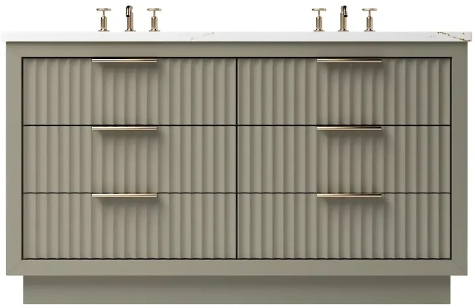 Ashford Double Drawer Bathroom Vanity (112586208)