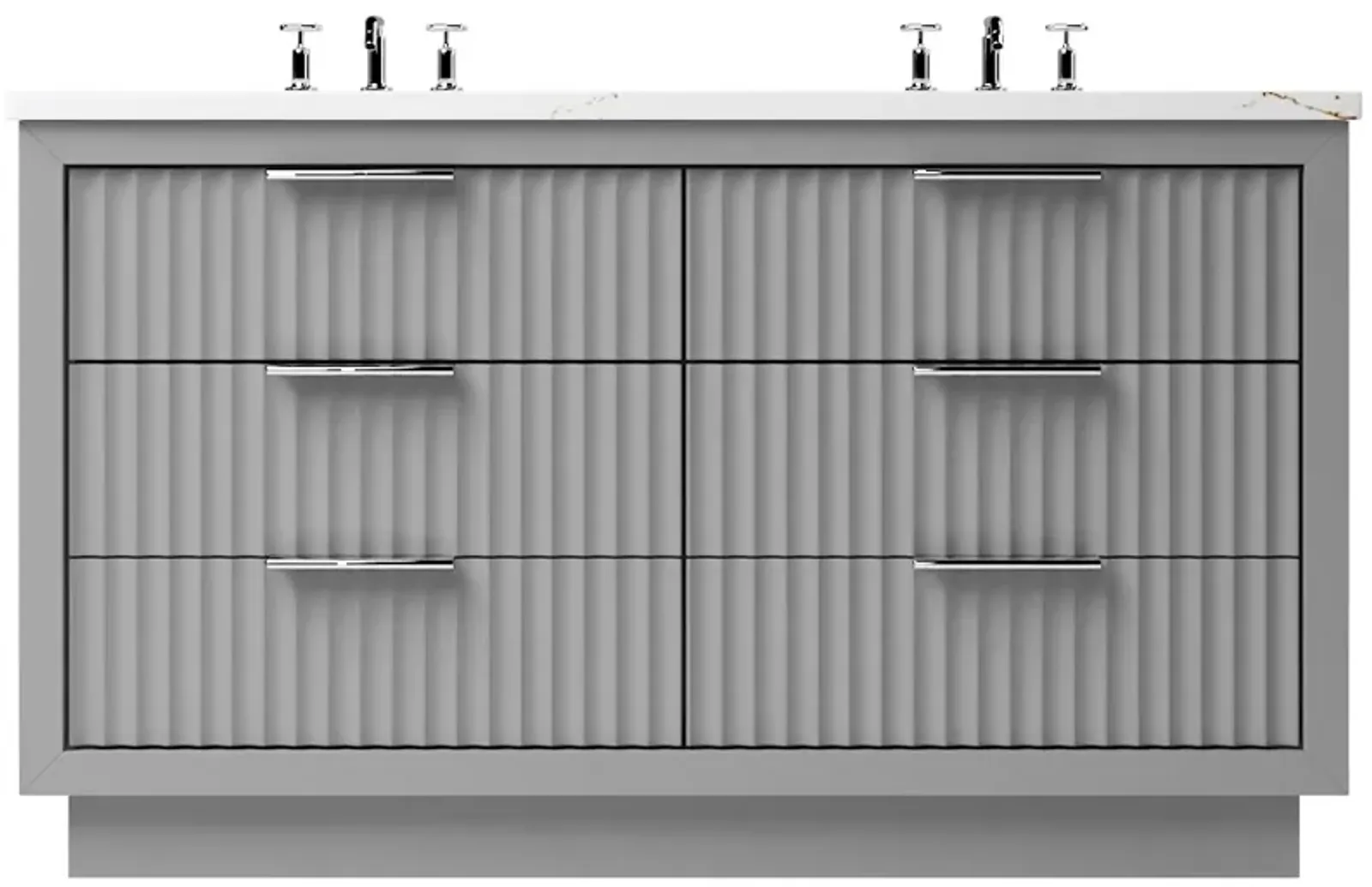 Ashford Double Drawer Bathroom Vanity (112586215)