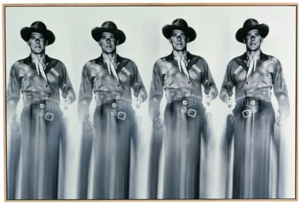 24" x 32" Ronald Reagan Photograph by Getty Images, White Oak Frame