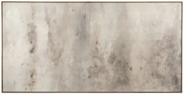 Penumbra VIII Painting by Matera - Rustic Walnut Frame - Brown