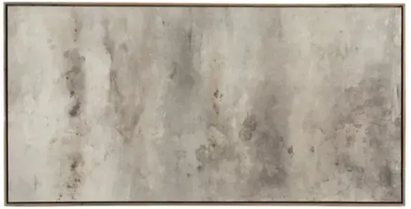 Penumbra VIII Painting by Matera - Rustic Walnut Frame - Brown