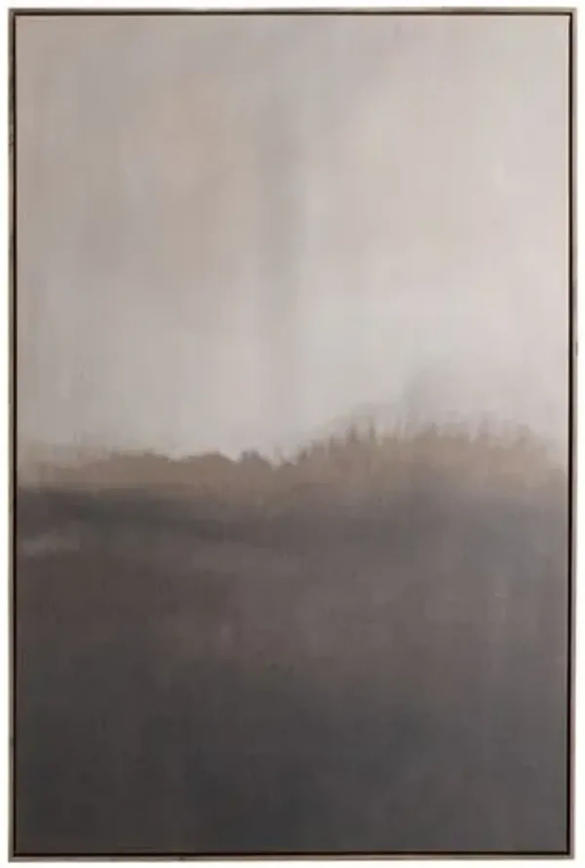 32" x 48" Transition Painting by Jess Engle - Rustic Walnut Frame - Brown