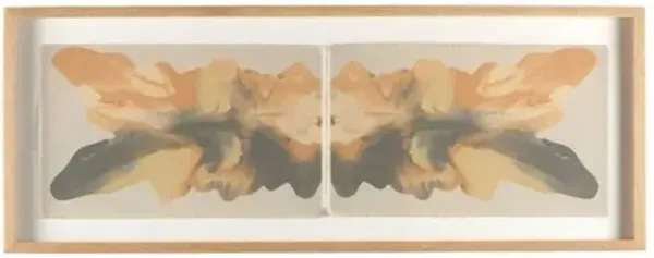 18" x 47.25" Rorschach After Storm I Gallery Set by Orfeo Quagliata - White Oak Frame - Multi