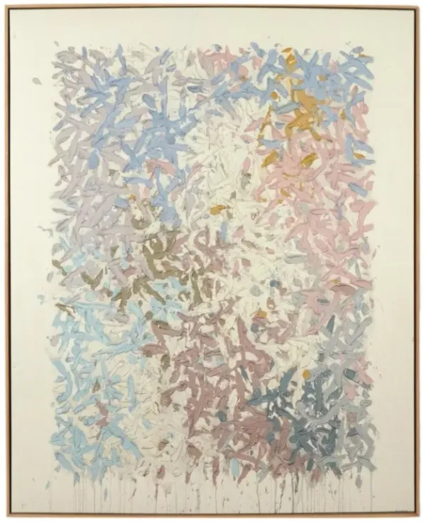 Our Hands Are Open No. 14 Painting by Tyler Guinn - White Oak Frame - Multi