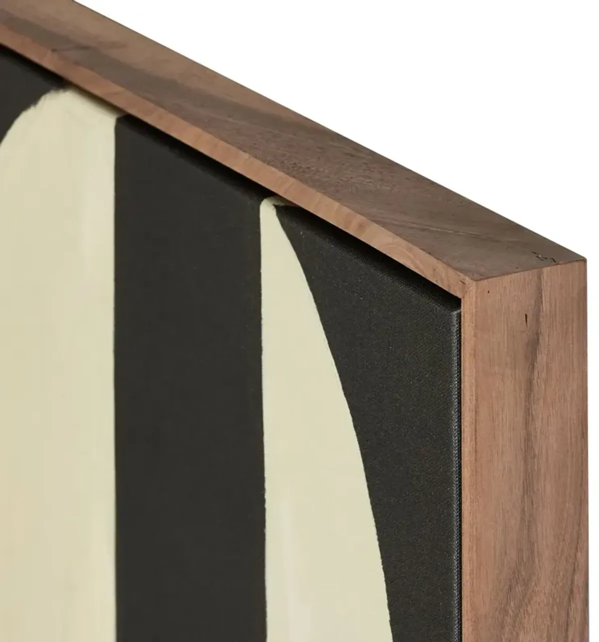 36" x 48" Grecco I Painting by Jess Engle, Rustic Walnut Frame