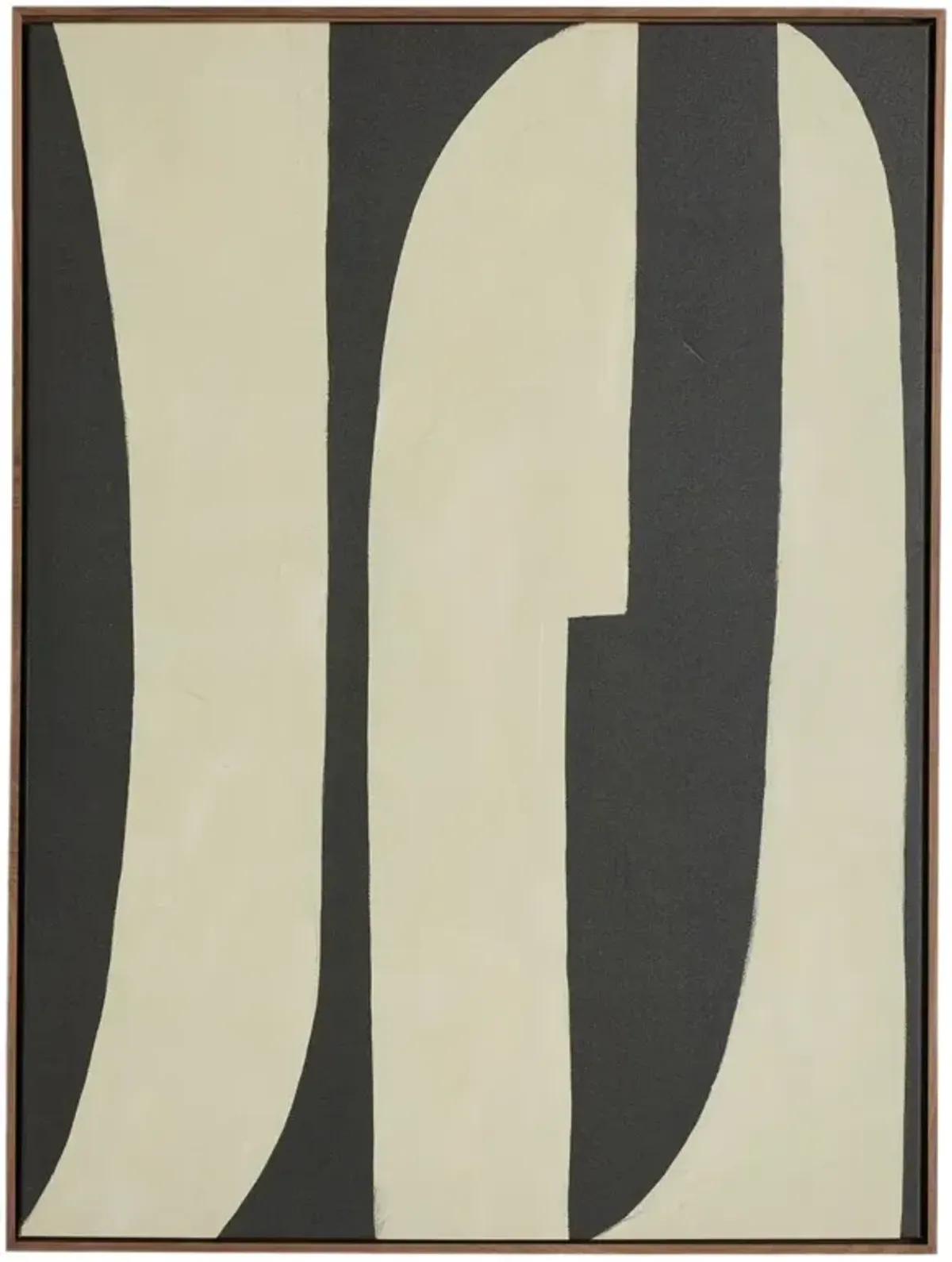 36" x 48" Grecco I Painting by Jess Engle, Rustic Walnut Frame