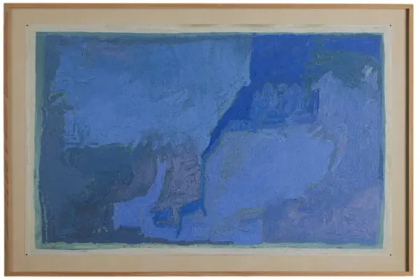 Caught In The Wake Of Your Love Painting by Tyler Guinn - White Oak Frame - Blue