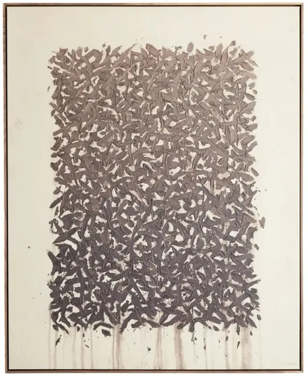 Tender Provisions Painting by Tyler Guinn - Rustic Walnut Frame - Brown